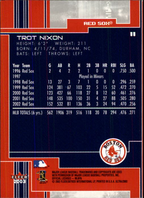 2003 Ultra (Fleer) Baseball "Main Set" Cards - Picture 22 of 459