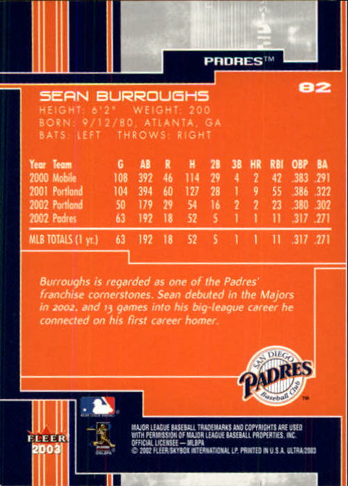 2003 Ultra (Fleer) Baseball "Main Set" Cards - Picture 152 of 459