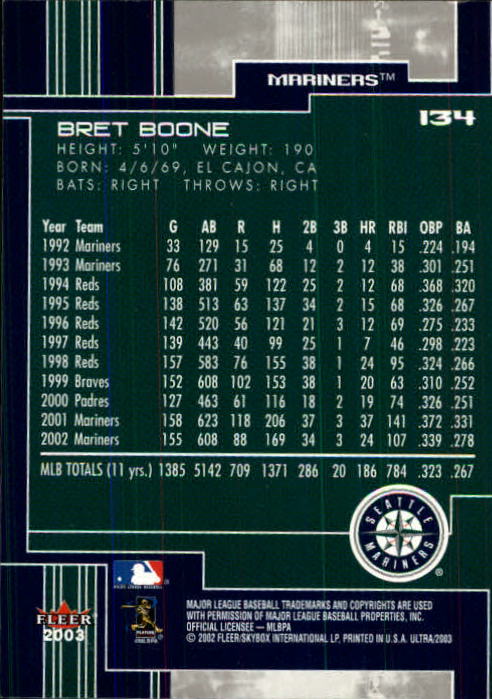 2003 Ultra (Fleer) Baseball "Main Set" Cards - Picture 248 of 459