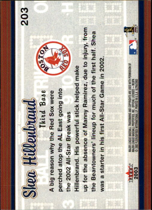 2003 Ultra (Fleer) Baseball "Main Set" Cards - Picture 381 of 459