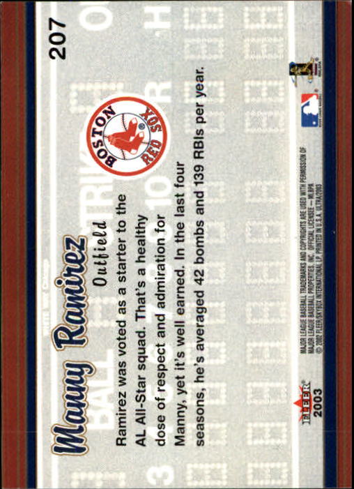 2003 Ultra (Fleer) Baseball "Main Set" Cards - Picture 388 of 459