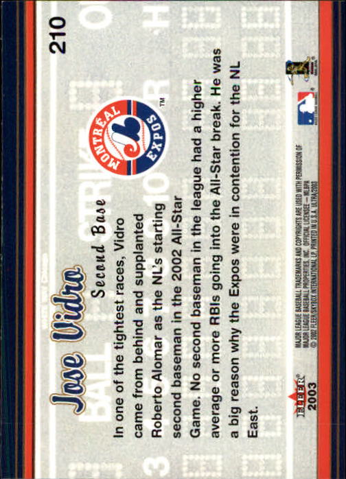 2003 Ultra (Fleer) Baseball "Main Set" Cards - Picture 394 of 459