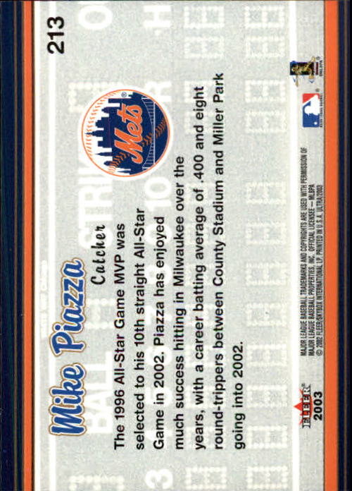 2003 Ultra (Fleer) Baseball "Main Set" Cards - Picture 400 of 459