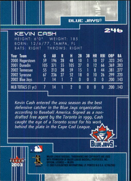 2003 Ultra (Fleer) Baseball "Main Set" Cards - Picture 451 of 459