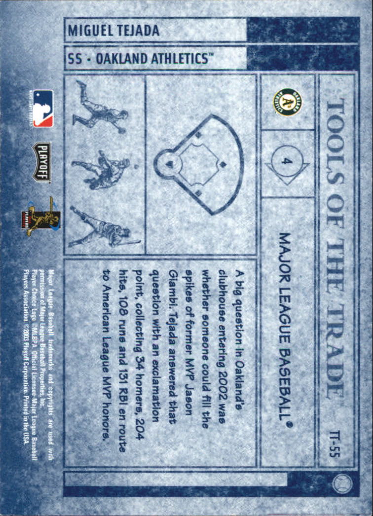 2003 Absolute Memorabilia Baseball "Insert and Insert Parallel" Cards - Picture 22 of 49