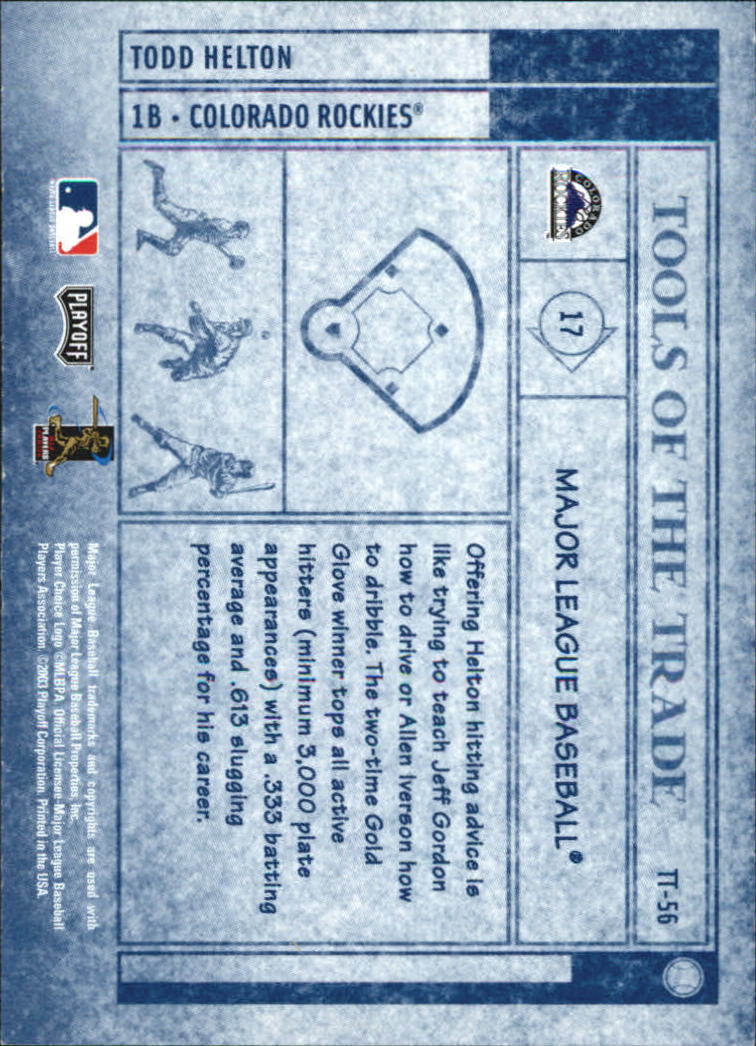 2003 Absolute Memorabilia Baseball "Insert and Insert Parallel" Cards - Picture 24 of 49