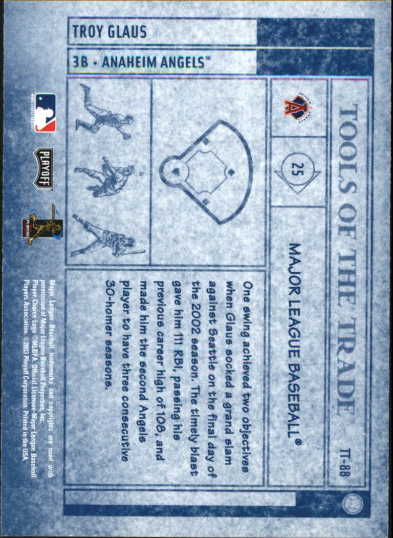 2003 Absolute Memorabilia Baseball "Insert and Insert Parallel" Cards - Picture 32 of 49