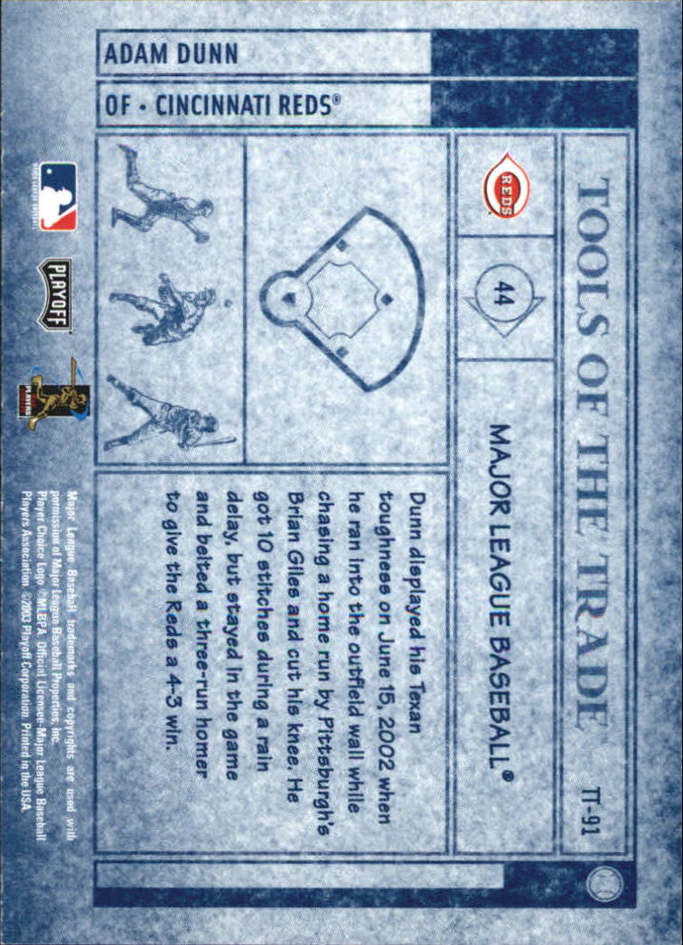 2003 Absolute Memorabilia Baseball "Insert and Insert Parallel" Cards - Picture 34 of 49