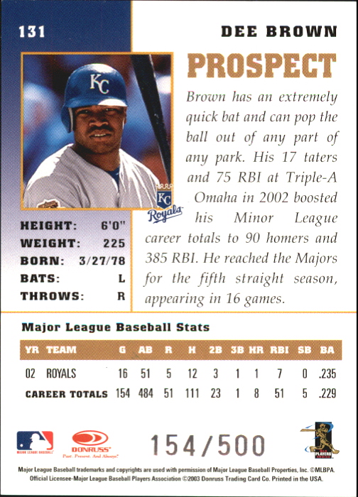 2003 Donruss Champions Baseball "Insert" Cards - Picture 3 of 69