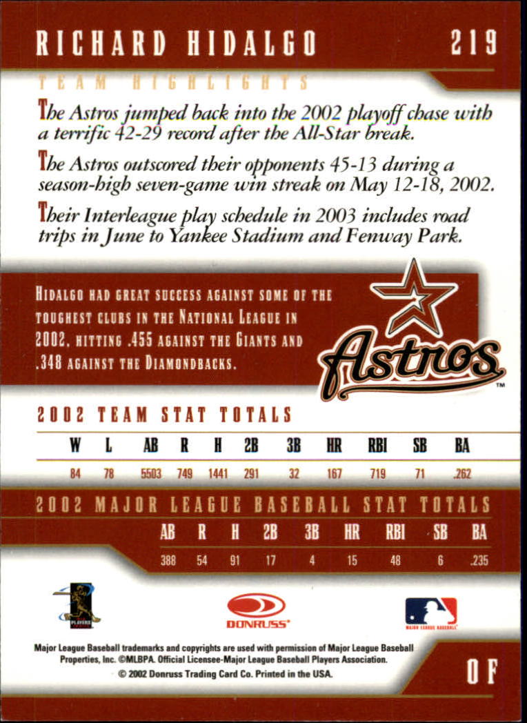 2003 Donruss Team Heroes Baseball "Glossy" Parallel Cards - Picture 51 of 91