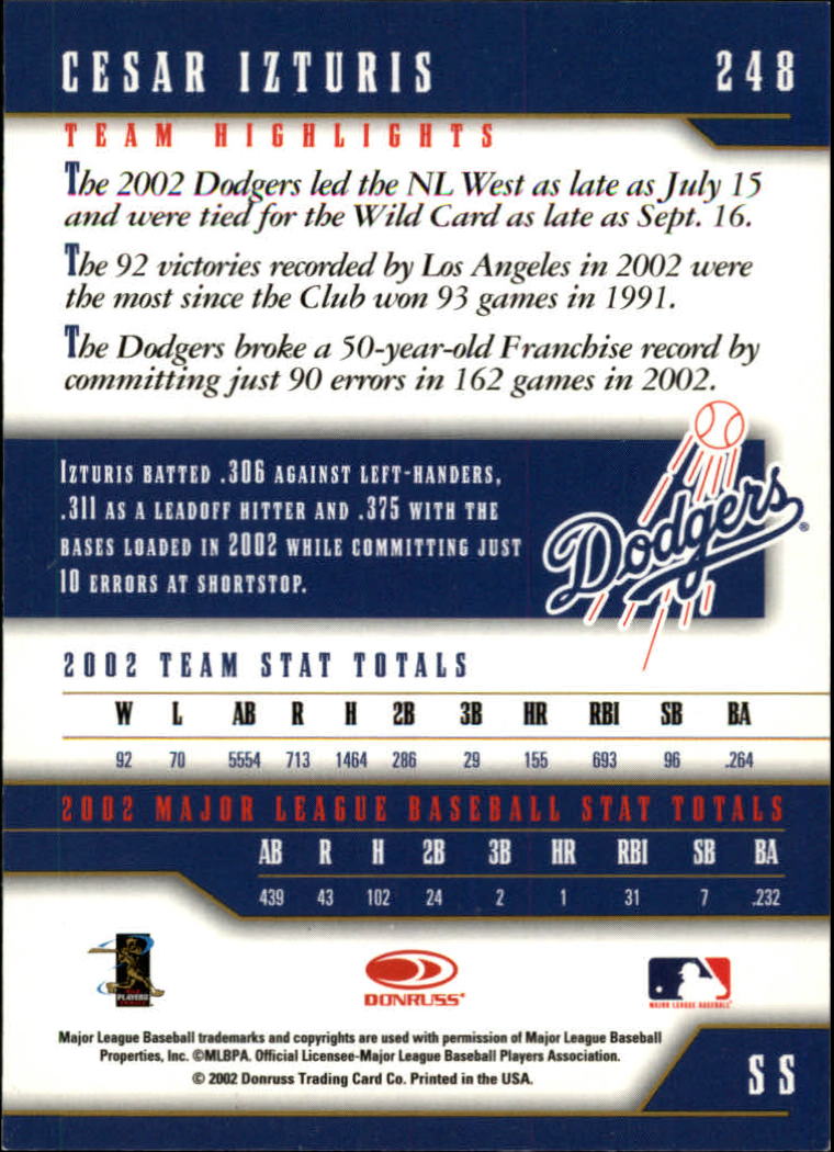 2003 Donruss Team Heroes Baseball "Glossy" Parallel Cards - Picture 63 of 91