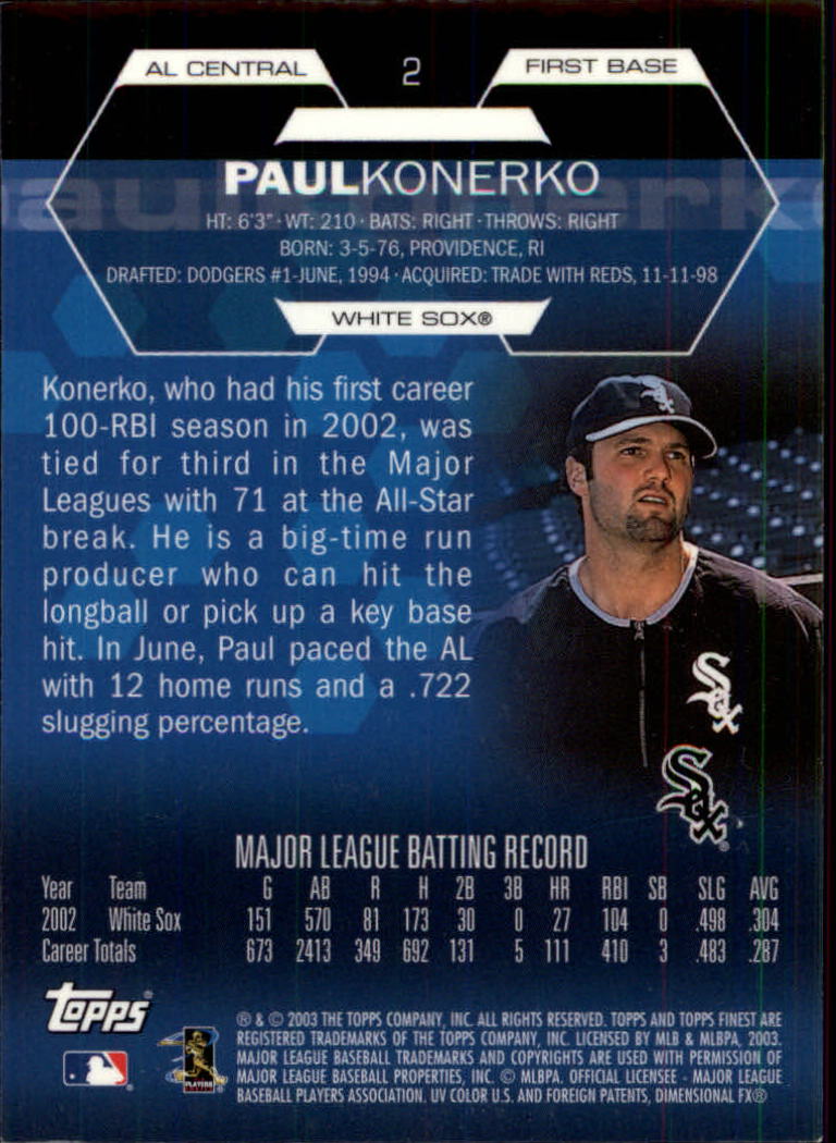 2003 Finest Baseball - Picture 109 of 109