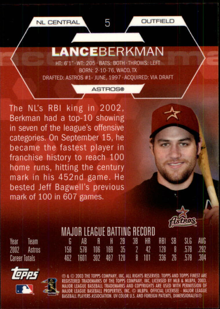 2003 Finest Baseball - Picture 105 of 109