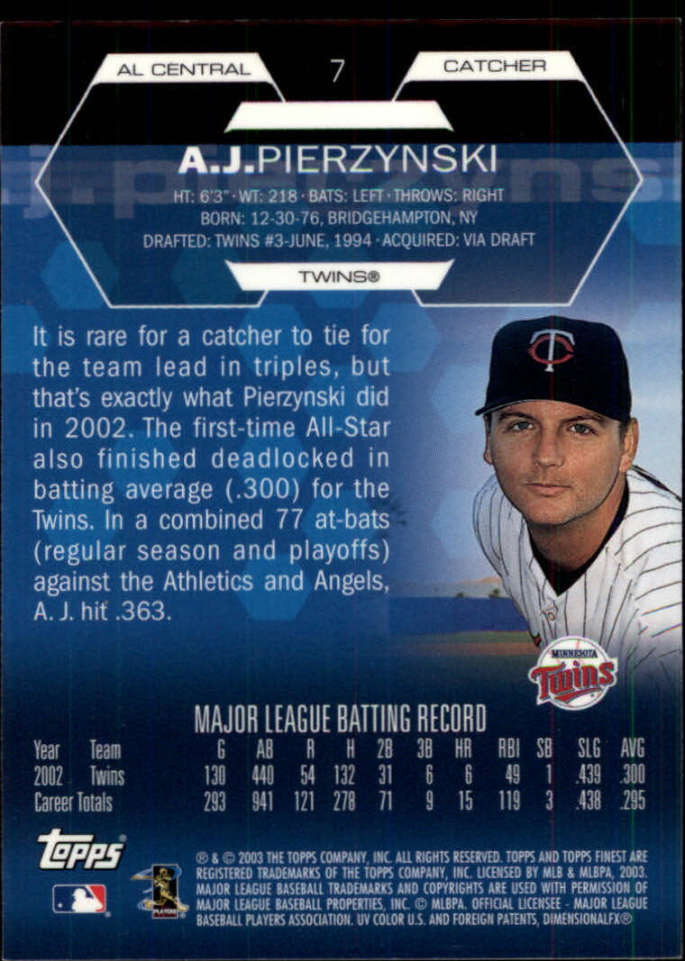 2003 Finest Baseball - Picture 103 of 109