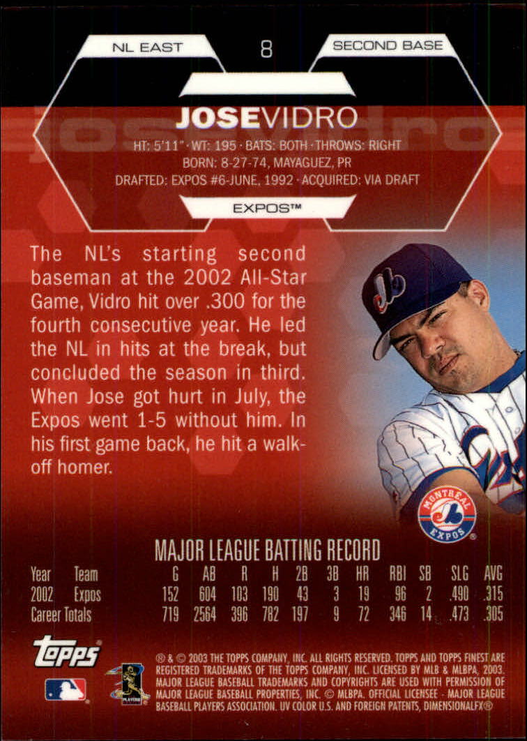 2003 Finest Baseball - Picture 101 of 109