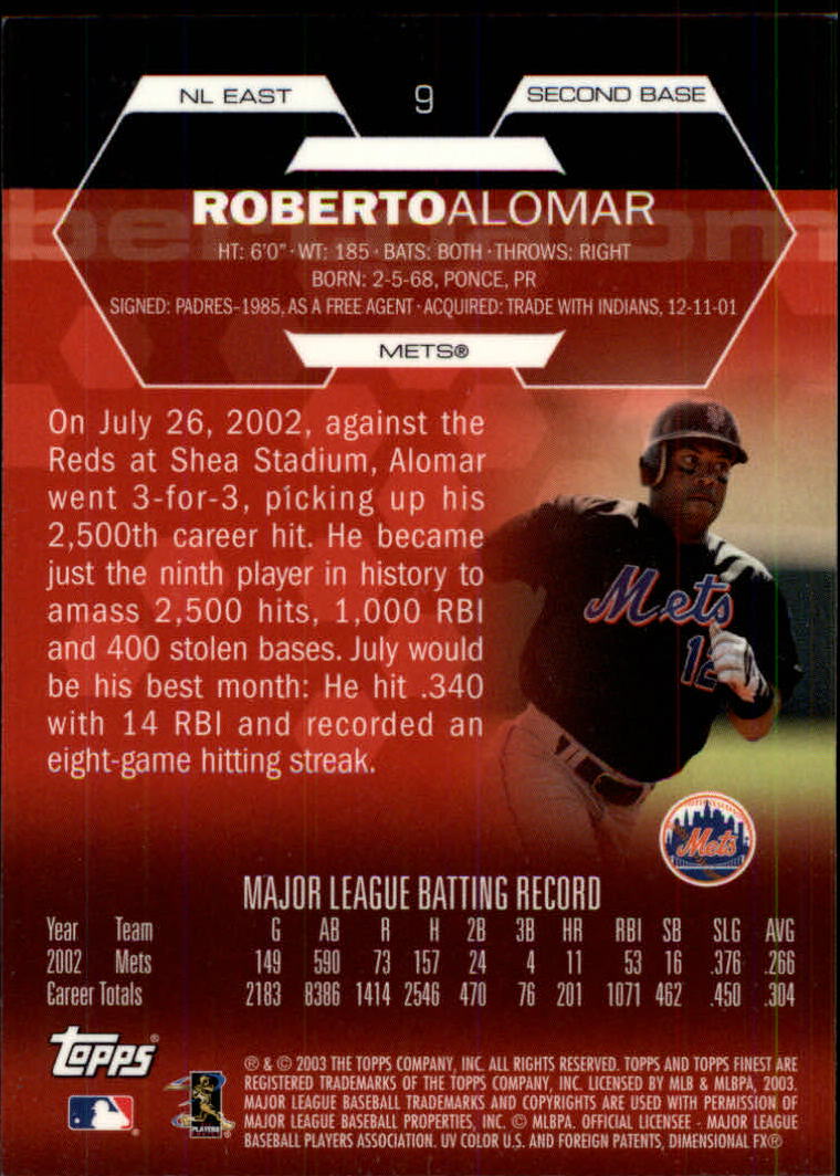 2003 Finest Baseball - Picture 99 of 109
