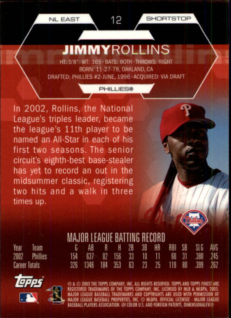 2003 Finest Baseball - Picture 97 of 109