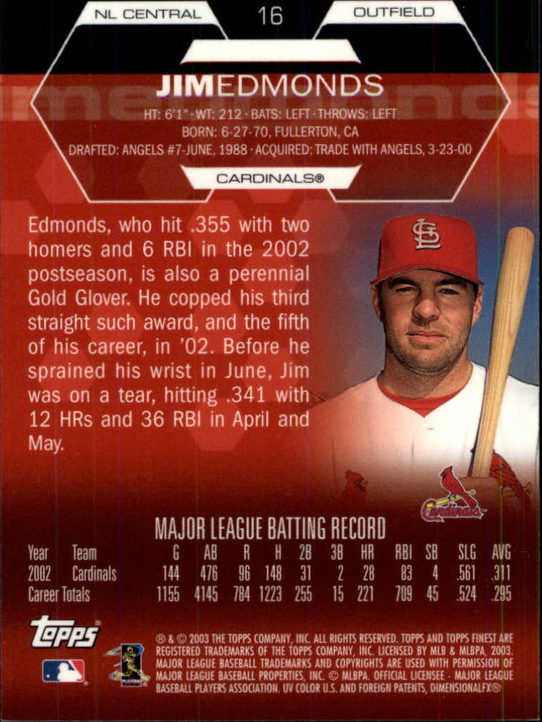 2003 Finest Baseball - Picture 89 of 109