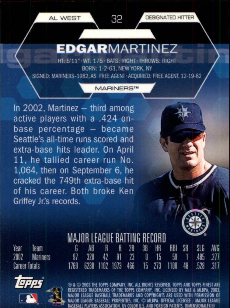 2003 Finest Baseball - Picture 75 of 109