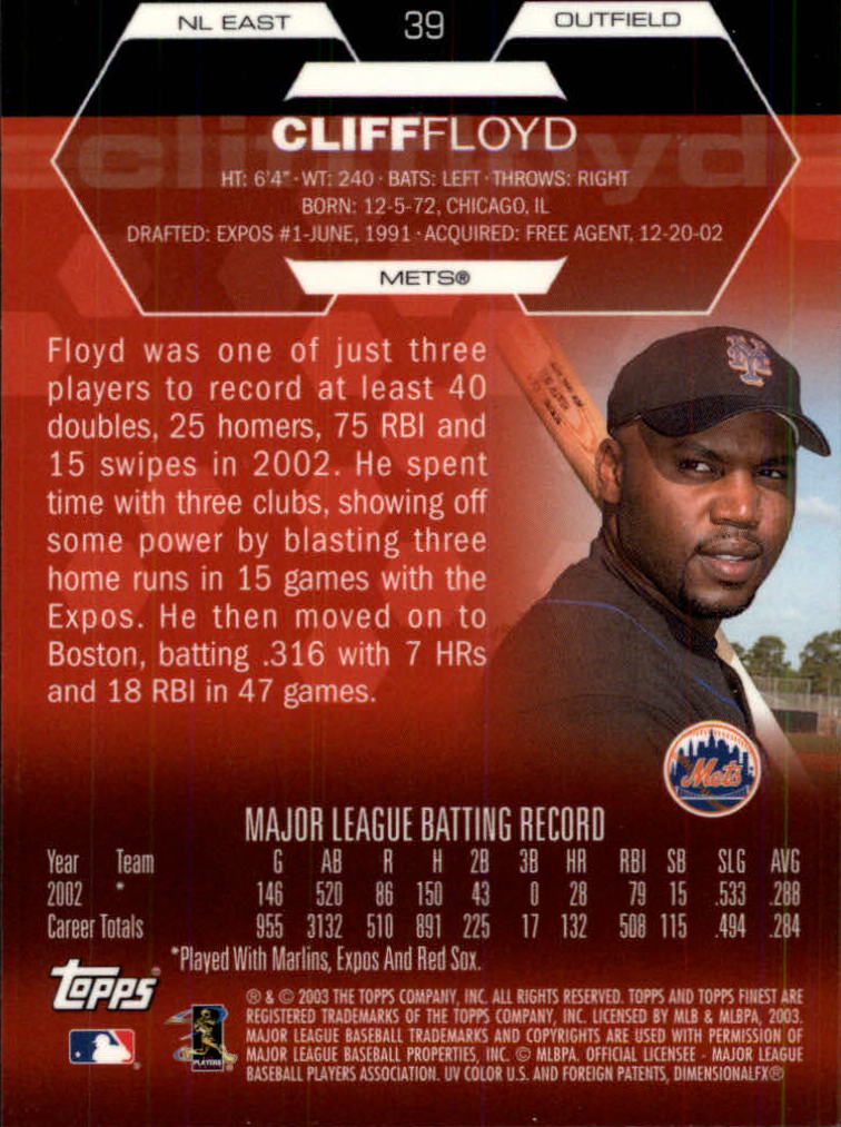 2003 Finest Baseball - Picture 71 of 109
