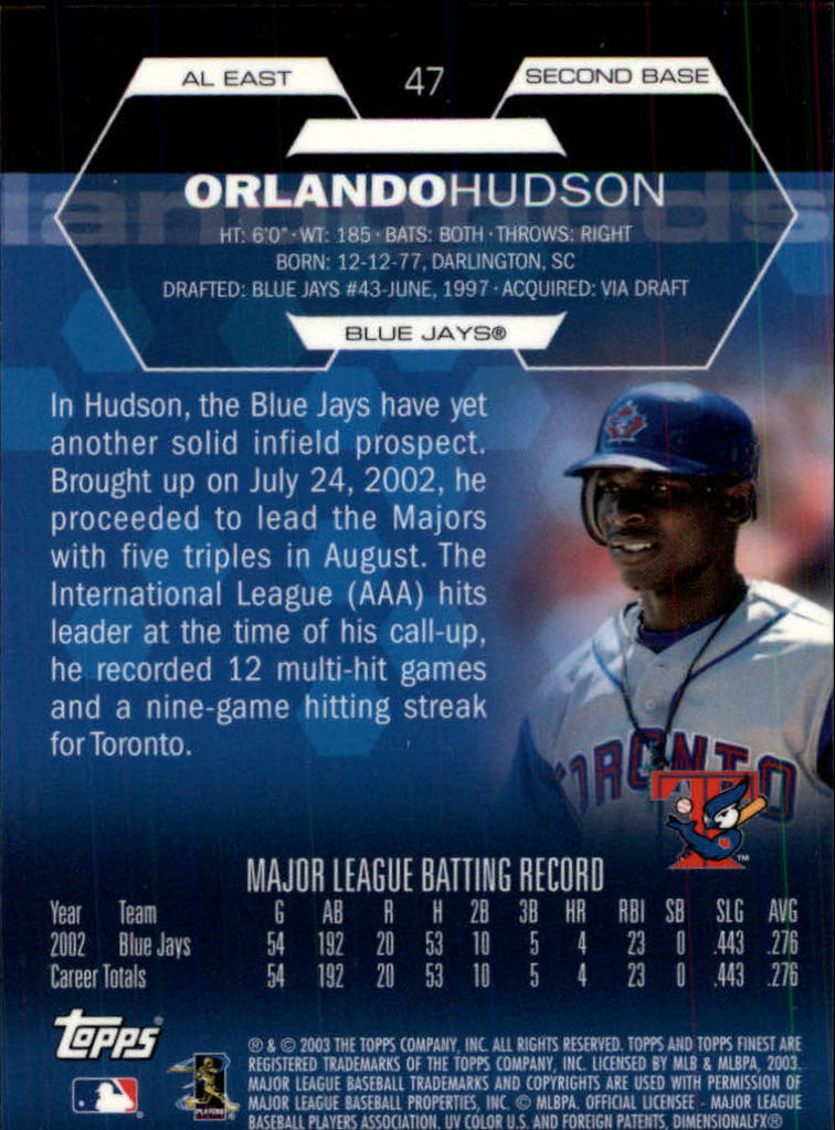 2003 Finest Baseball - Picture 67 of 109