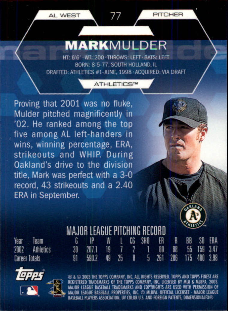 2003 Finest Baseball - Picture 35 of 109