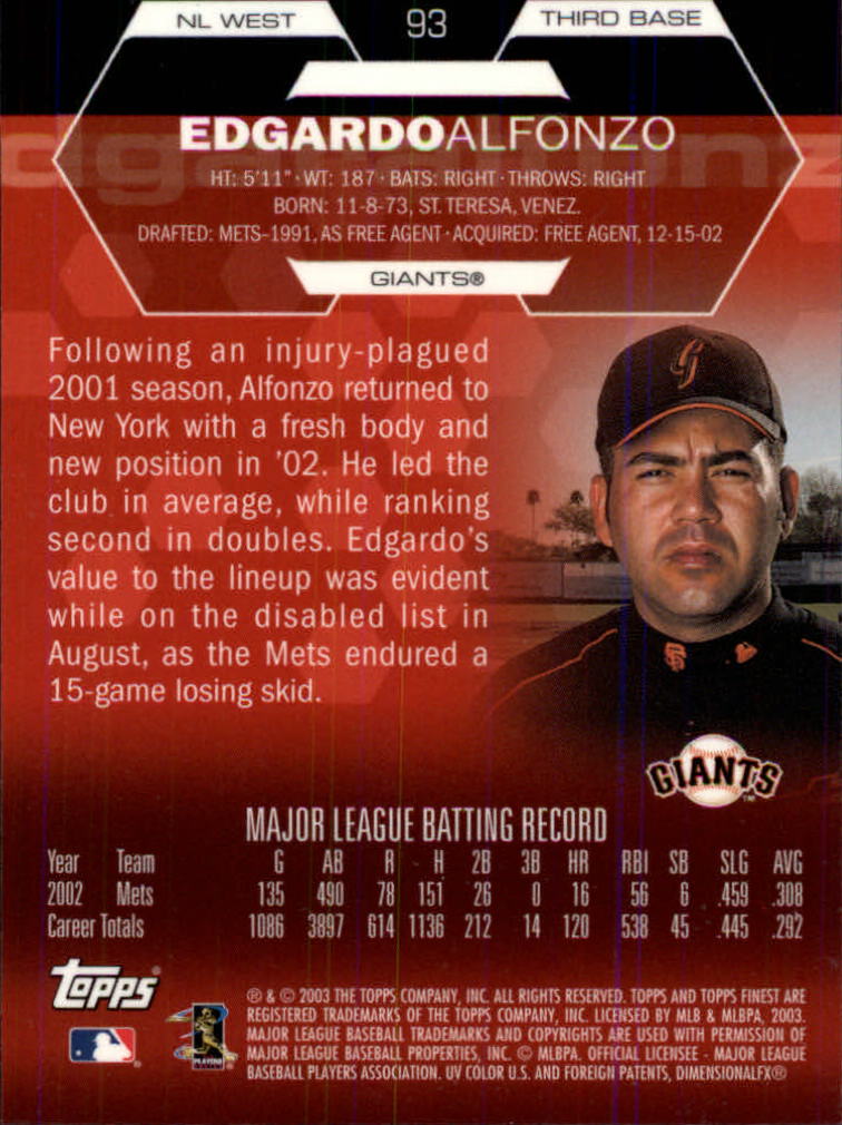2003 Finest Baseball - Picture 13 of 109