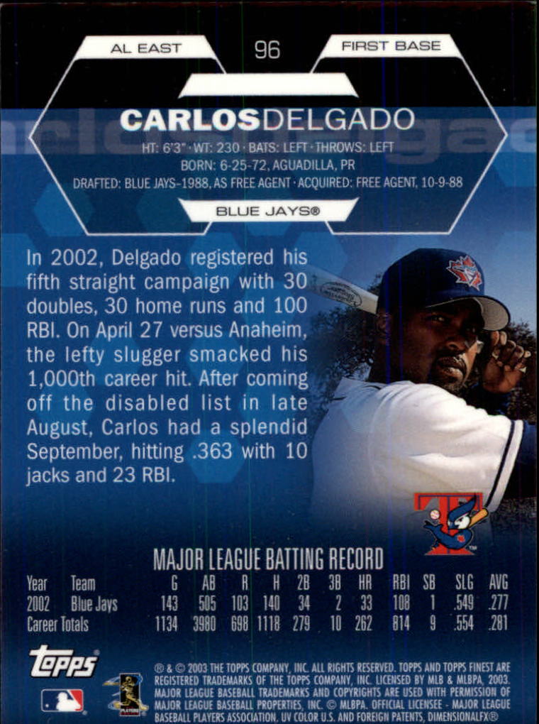 2003 Finest Baseball - Picture 9 of 109