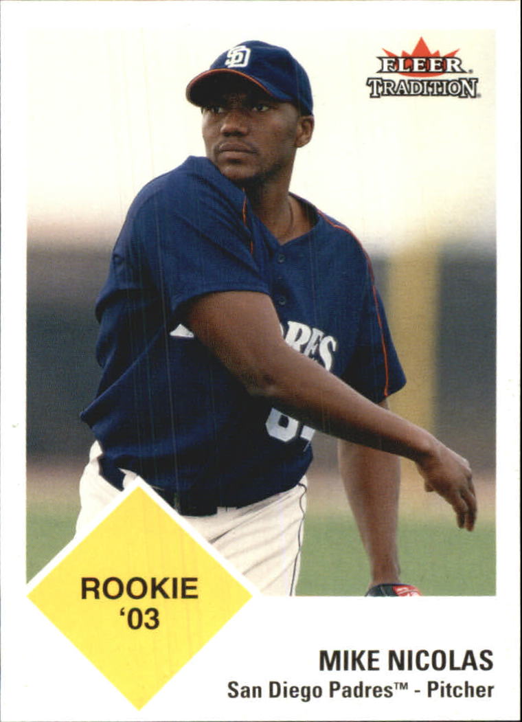 2003 Fleer Tradition Update Baseball Card Pick