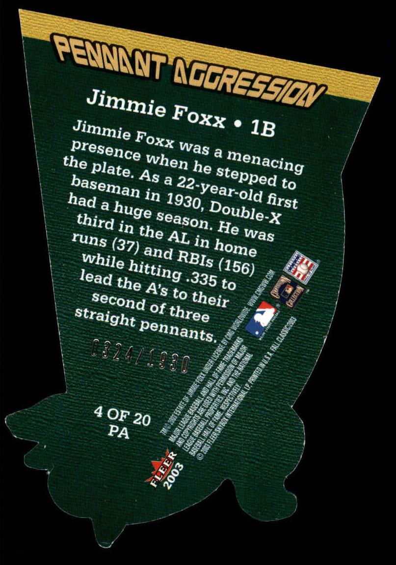 2003 Fleer Fall Classics Baseball "Insert" Cards - Picture 7 of 51