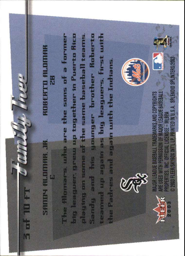 Carte Fleer Splendid Splinters Baseball 2003 "Inserisci e Gioco Usate" - Foto 3 di 11