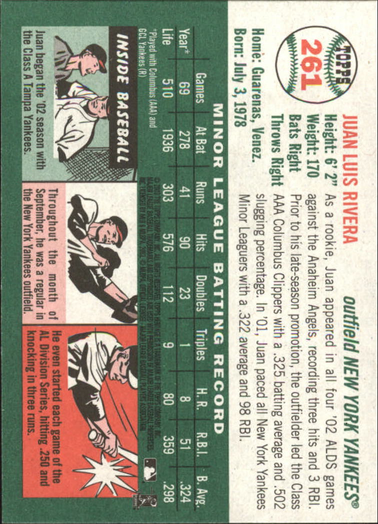 2003 Topps Heritage Baseball Part 2 - Picture 21 of 286