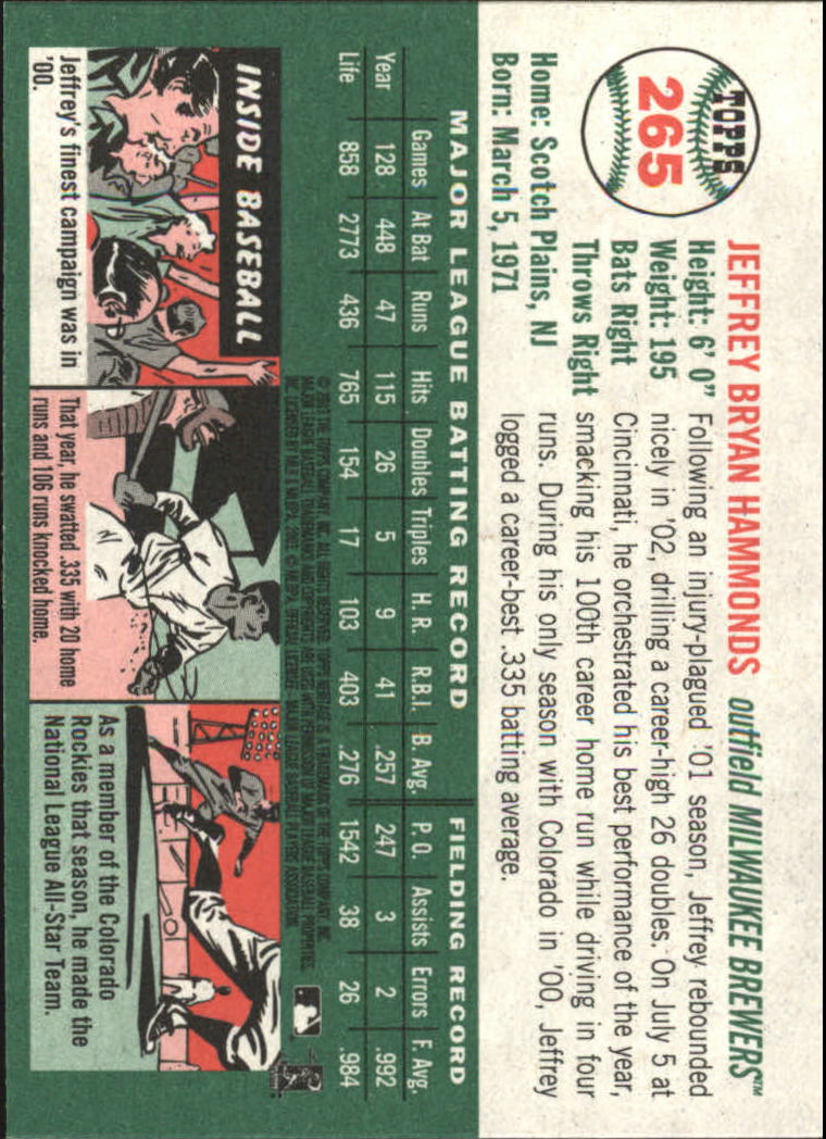 2003 Topps Heritage Baseball Part 2 - Picture 29 of 286