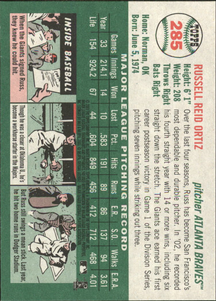 2003 Topps Heritage Baseball Part 2 - Picture 67 of 286