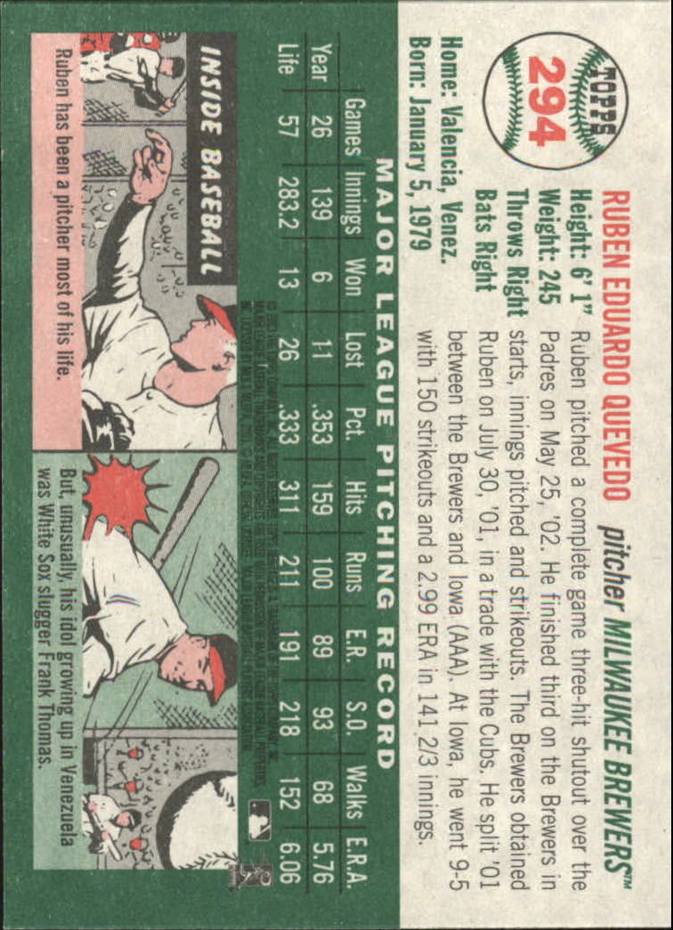 2003 Topps Heritage Baseball Part 2 - Picture 83 of 286