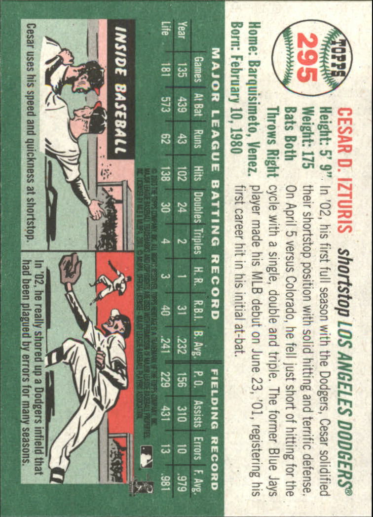 2003 Topps Heritage Baseball Part 2 - Picture 85 of 286