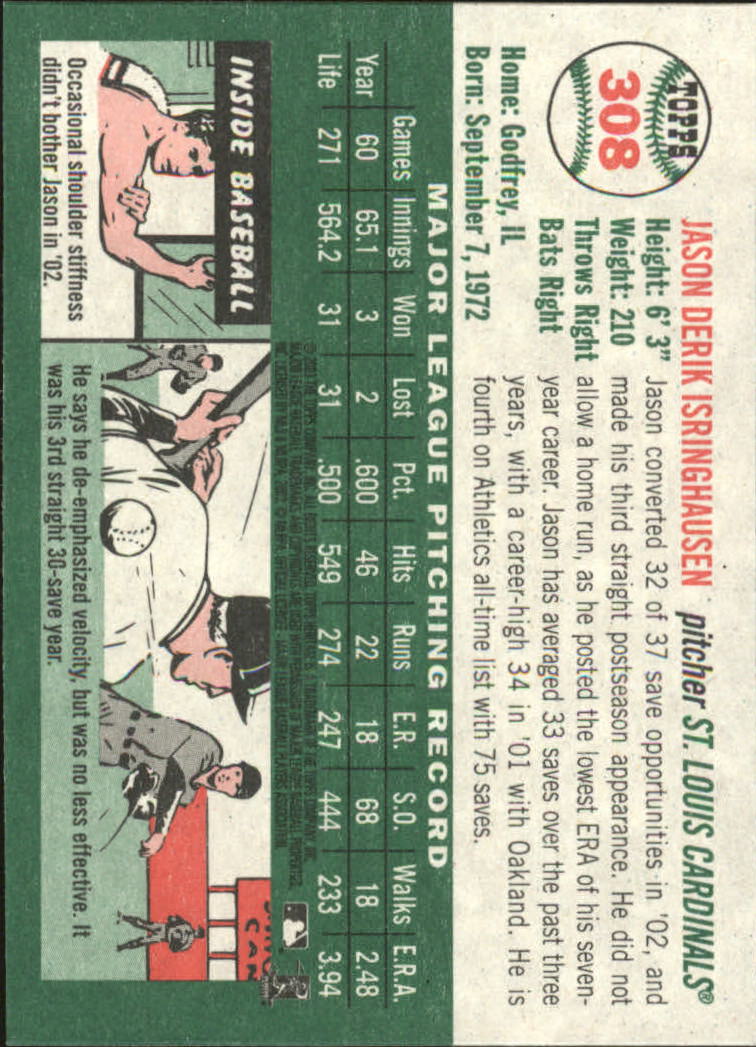 2003 Topps Heritage Baseball Part 2 - Picture 109 of 286