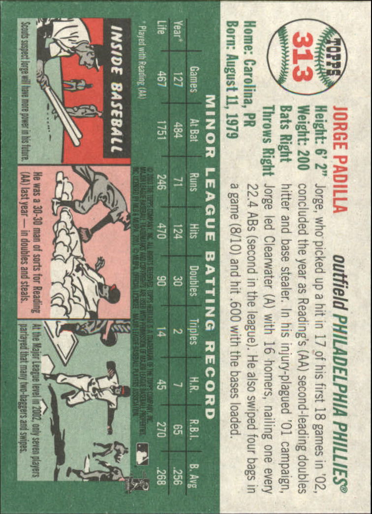 2003 Topps Heritage Baseball Part 2 - Picture 119 of 286