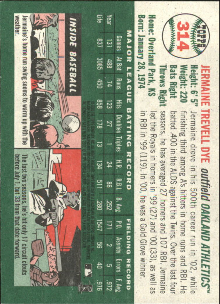 2003 Topps Heritage Baseball Part 2 - Picture 121 of 286