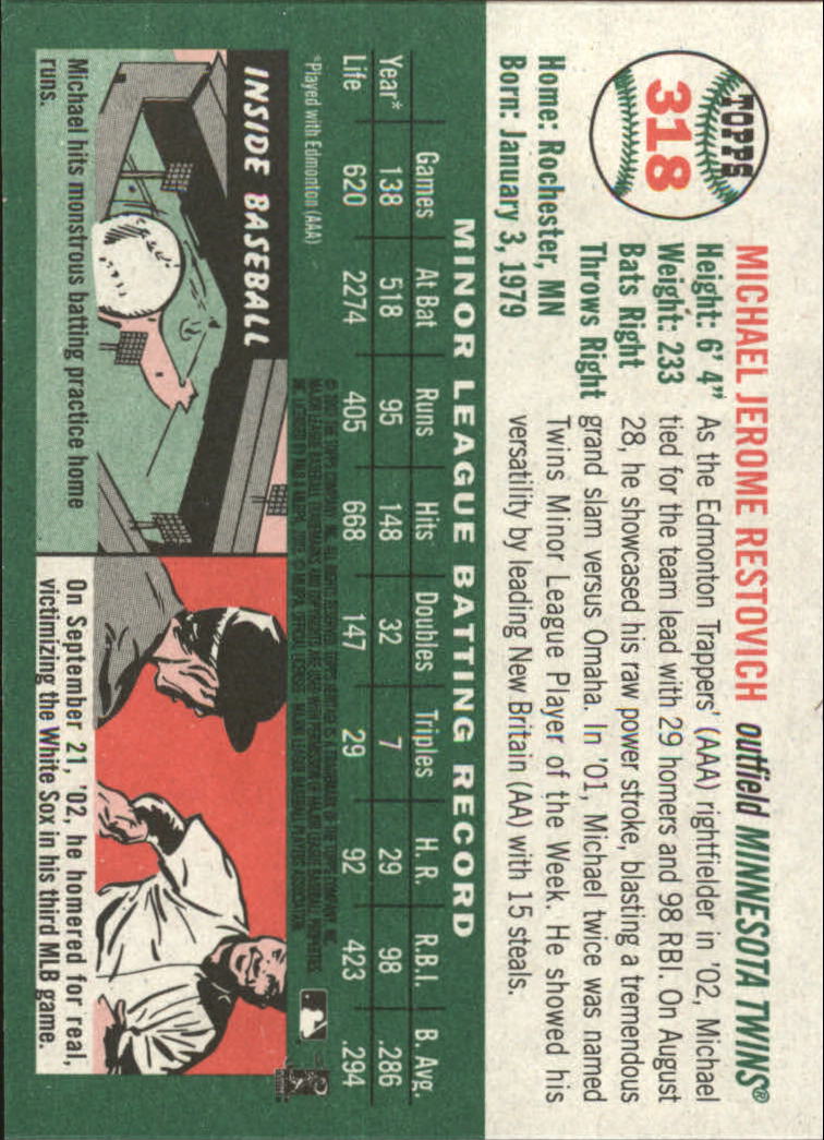 2003 Topps Heritage Baseball Part 2 - Picture 129 of 286