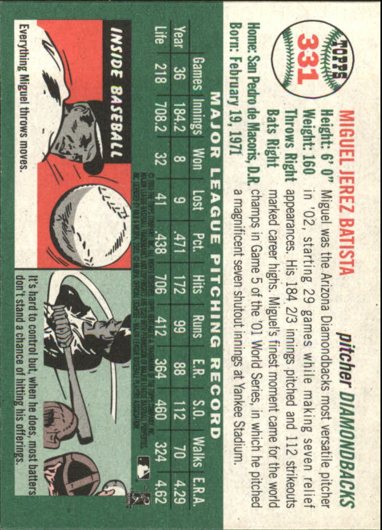 2003 Topps Heritage Baseball Part 2 - Picture 155 of 286