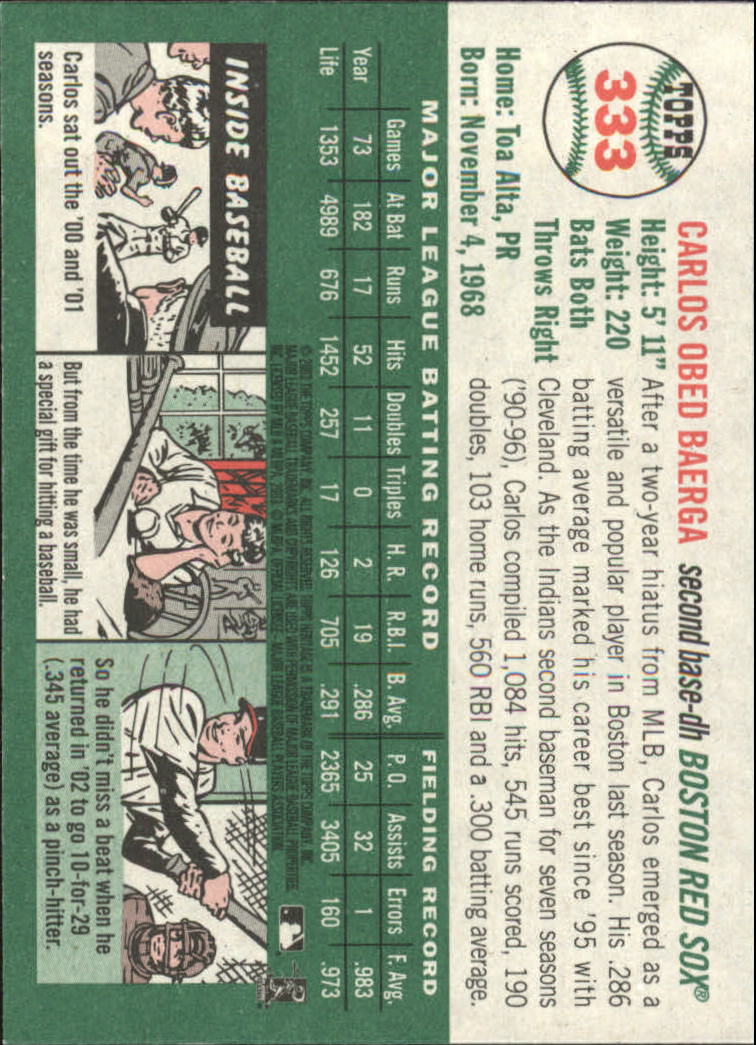2003 Topps Heritage Baseball Part 2 - Picture 159 of 286