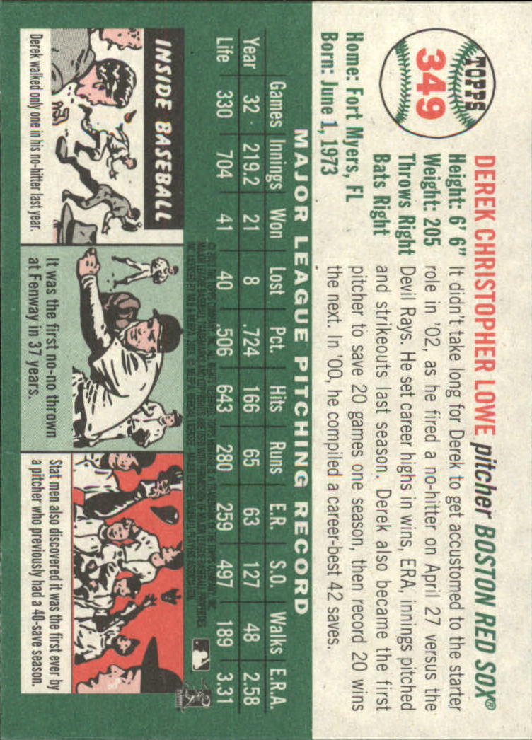 2003 Topps Heritage Baseball Part 2 - Picture 191 of 286