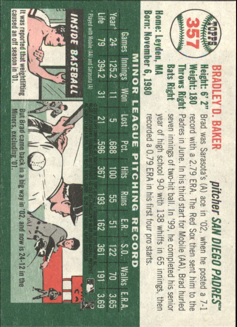 2003 Topps Heritage Baseball Part 2 - Picture 207 of 286