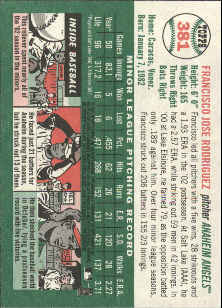 2003 Topps Heritage Baseball Part 2 - Picture 227 of 286