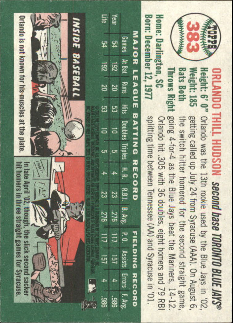 2003 Topps Heritage Baseball Part 2 - Picture 229 of 286