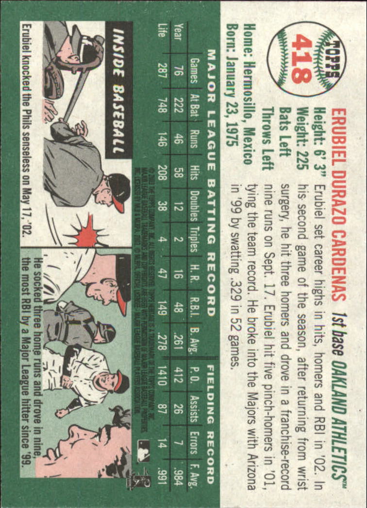 2003 Topps Heritage Baseball Part 2 - Picture 245 of 286