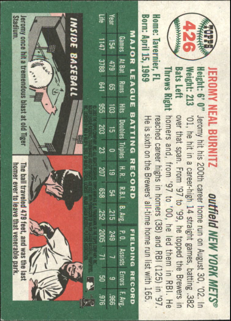 2003 Topps Heritage Baseball Part 2 - Picture 249 of 286