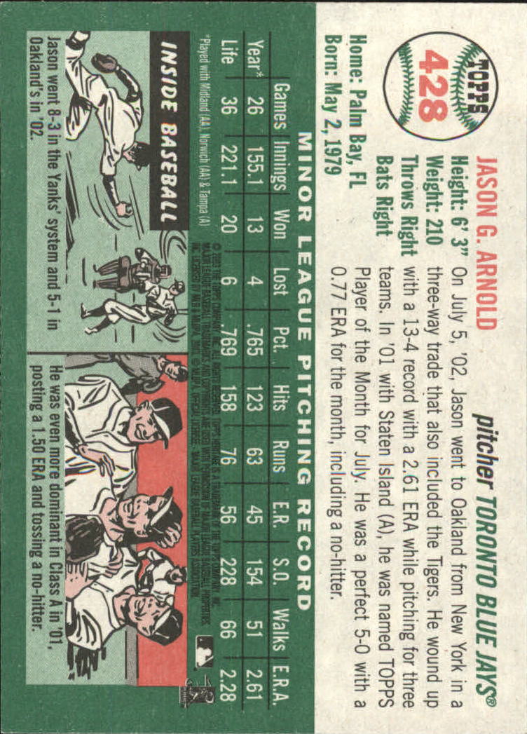 2003 Topps Heritage Baseball Part 2 - Picture 251 of 286