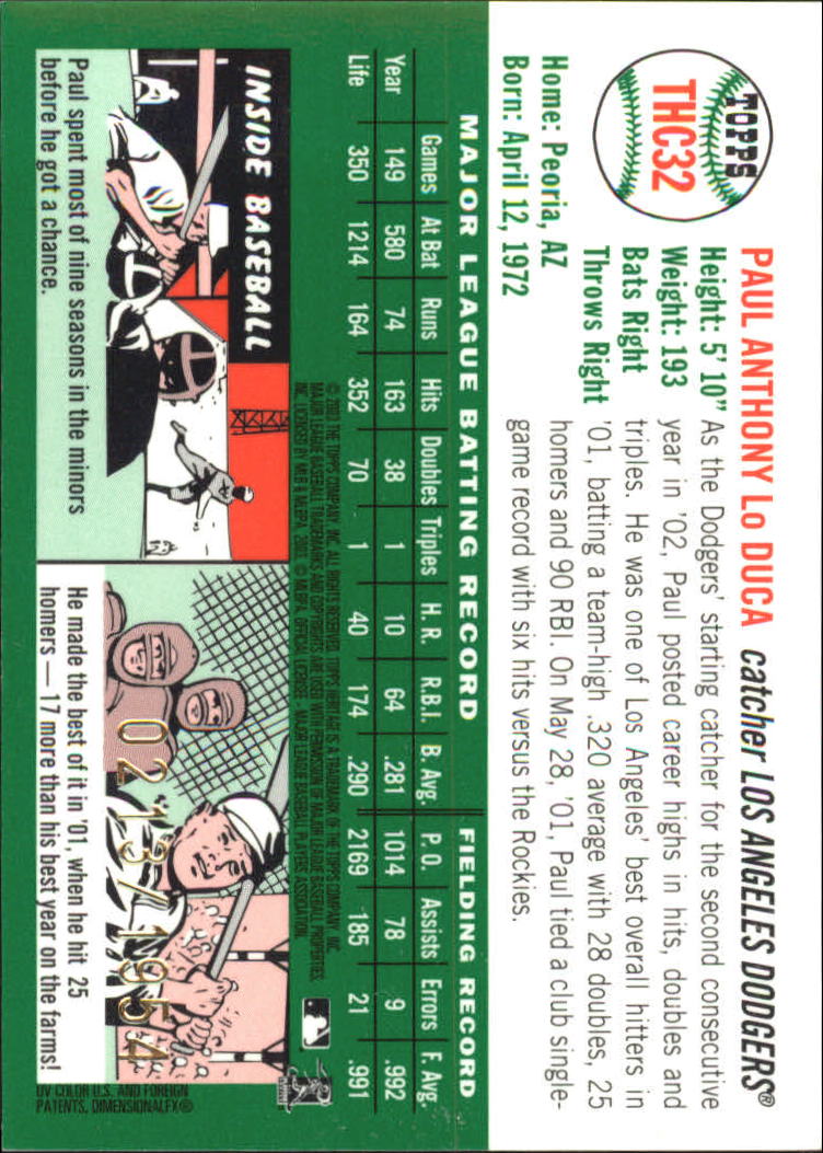 2003 Topps Heritage Baseball Part 2 - Picture 257 of 286